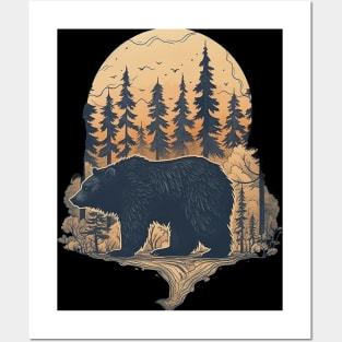 Forest bear Posters and Art